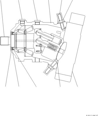419-18-41200 419-18-31201 419-18-41201 Dla Komatsu WA320-6 WA320PZ-6 WA320PT-5L Ładowarki kołowe Hydraulic Travel MOTOR HST Motor Aftermarket Wysokiej jakości oryginał