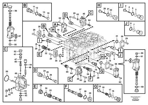 VOE14634178 VOE 14634178 Do VOLVO EC480D EC480DHR Koparka hydrauliczna Główny zawór sterujący Części maszyny budowlanej Pojazd
