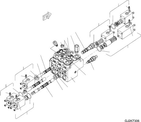 42W-64-33021 42W-64-33020 Dla Komatsu WA100M-6 WA90-6 Ładowarki kołowe Hydrauliczne zawory sterujące Główne Maszyny budowlane Części części wtórne Wysokiej jakości oryginał