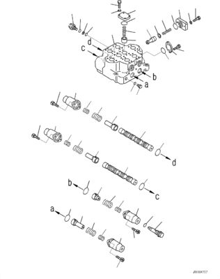 709-12-11809 7091211809 Dla Komatsu WA800-3E0 WD900-3 WA900-3 KOŁOWE DOZERY Wyróbki hydrauliczne Główny zawór sterujący Maszyny budowlane Części części wtórne Wysokiej jakości oryginał