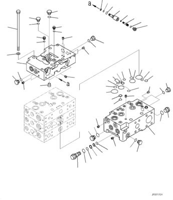 723-44-13801 723-46-00931 Dla Komatsu WA470-8 480-8 470-8EO ŁADOWARKI KOŁOWE Hydrauliczny główny zawór sterujący Części do maszyn budowlanych Rynek wtórny Wysokiej jakości oryginał