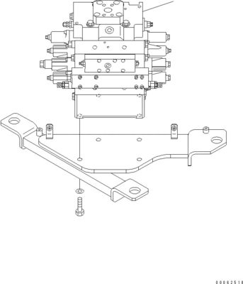 723-44-12100 723-44-12101 723-45-12101 723-45-12100 Dla Komatsu WA500-6 WA500-6R ŁADOWARKI KOŁOWE Hydrauliczny główny zawór sterujący Części do maszyn budowlanych Rynek wtórny Wysokiej jakości oryginał