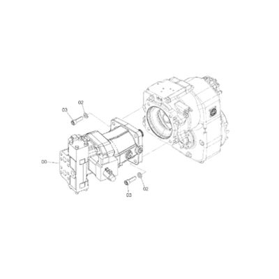 4651466 dla HITACHI ZX170W-3 ZX190W-3 TRAVEL MOTOR TRAVEL ASSEMBLY FINAL DRIVE DRIVE GP-FINAL -WITH MOTOR AFTERMARKET ORIGINAL